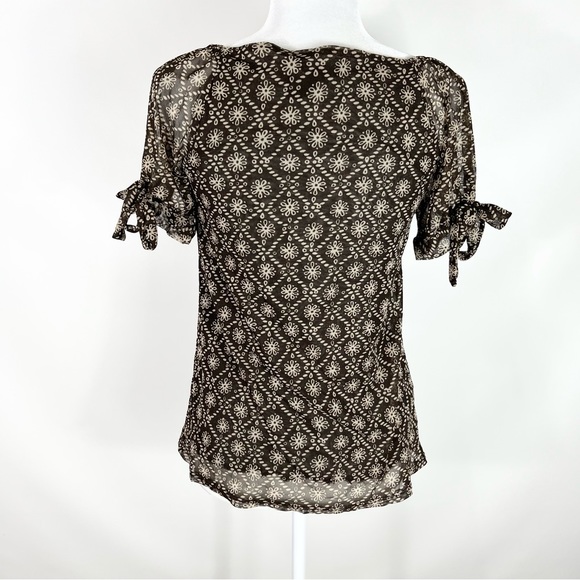 New York & Co Tie Sleeve Top - Picture 3 of 7